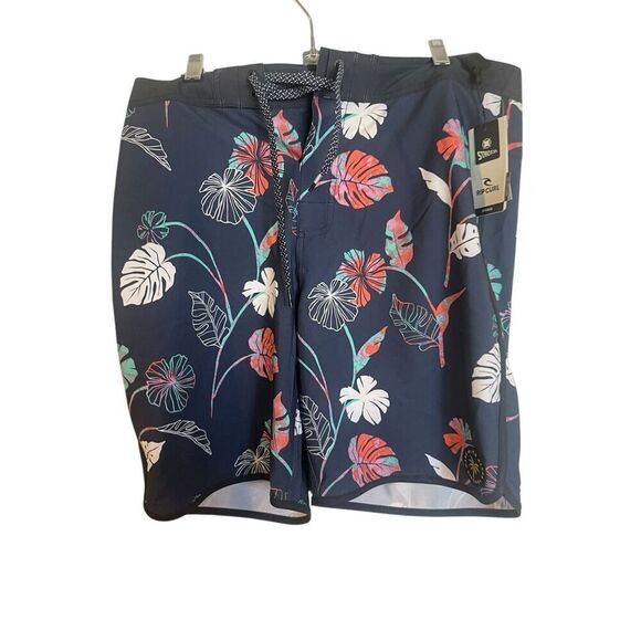 New Rip Curl Mens Navy Blue Mirage Ultimate Stretch Boardshorts Size 34 - Picture 3 of 12